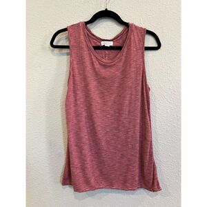 #739 Velvet by Graham & Spencer Pink Stripped Tank Top Size Small